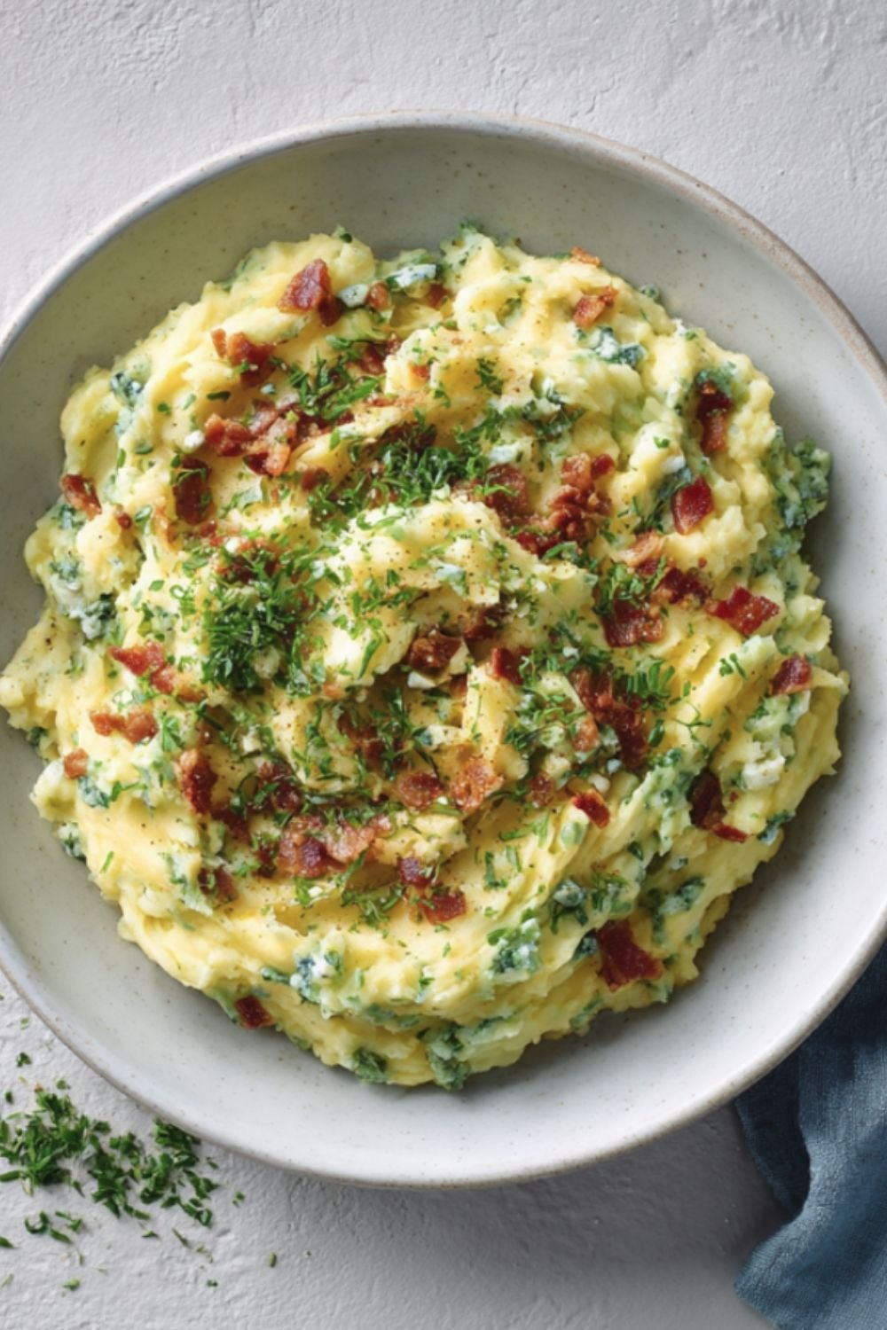 Bacon & Blue Cheese Mashed Potatoes