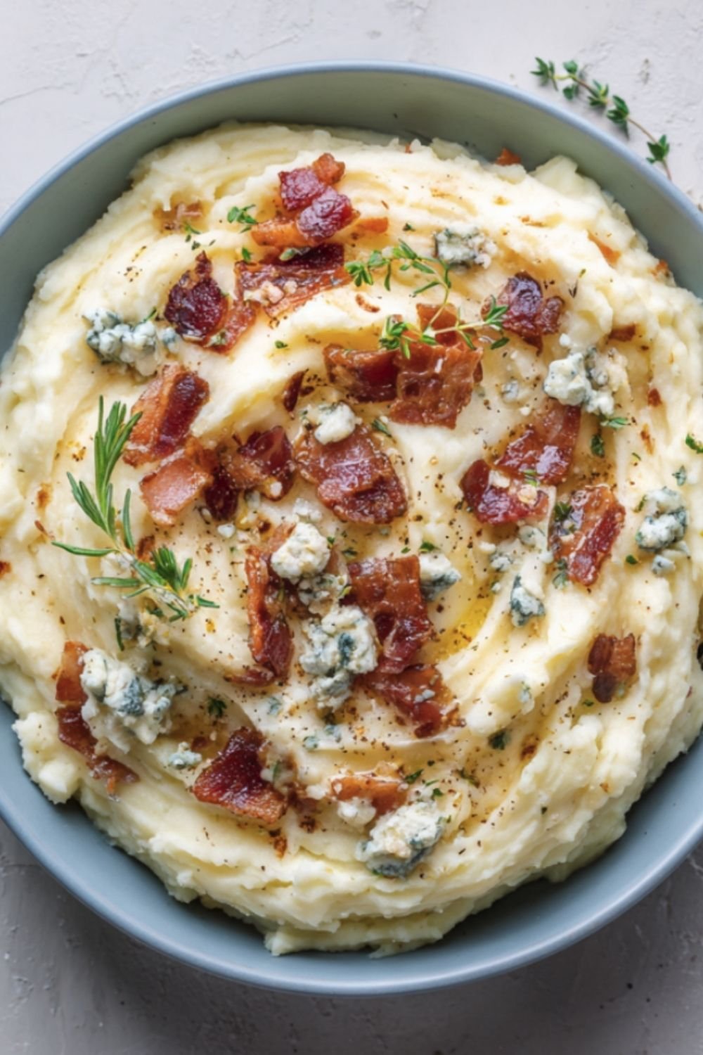 Bacon & Blue Cheese Mashed Potatoes