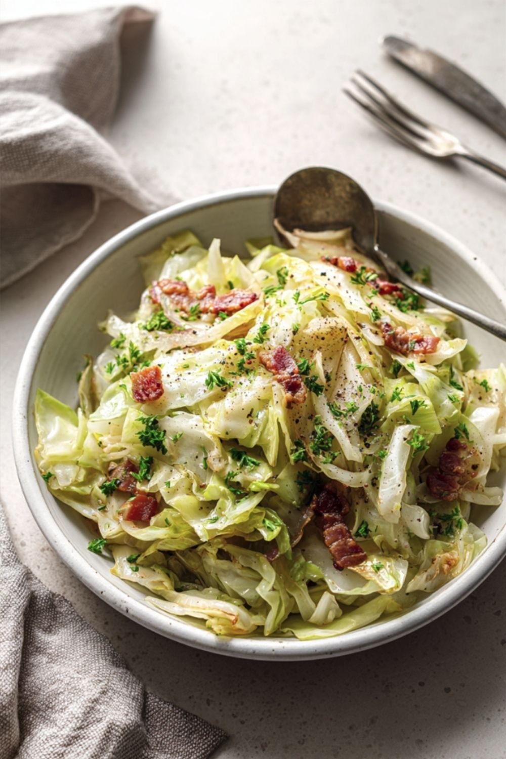 Buttery Cabbage & Bacon